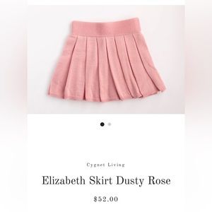 Nw/oT Cygnet Child pink pleated sweater skirt